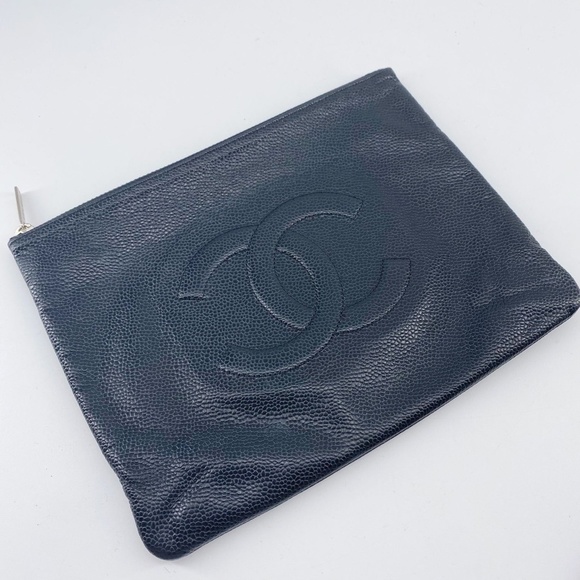Chanel Black Leather Clutch - Picture 11 of 16